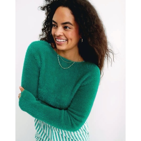 NWOT Aerie Fluffy 4 Ever Reversible Twist Sweater - Picture 4 of 8